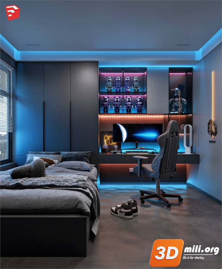 Children Room Scenes Skp FIles 